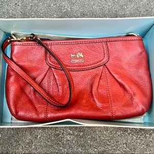 Coach Orange Wristlet